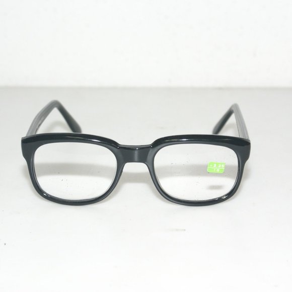 NWT Vintage 90's Plastic Mid Full Frame Reading Glasses +3.25 (S.Black) - Picture 1 of 4